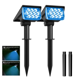 Waterproof Blue LED Solar Power Light