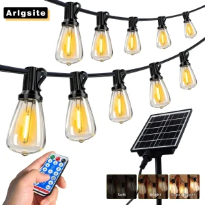 100FT Solar Outdoor String Lights Waterproof
