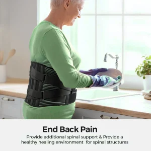 Breathable Anti-skid Spine Lumbar Support Belt - Thumbnail Image 4