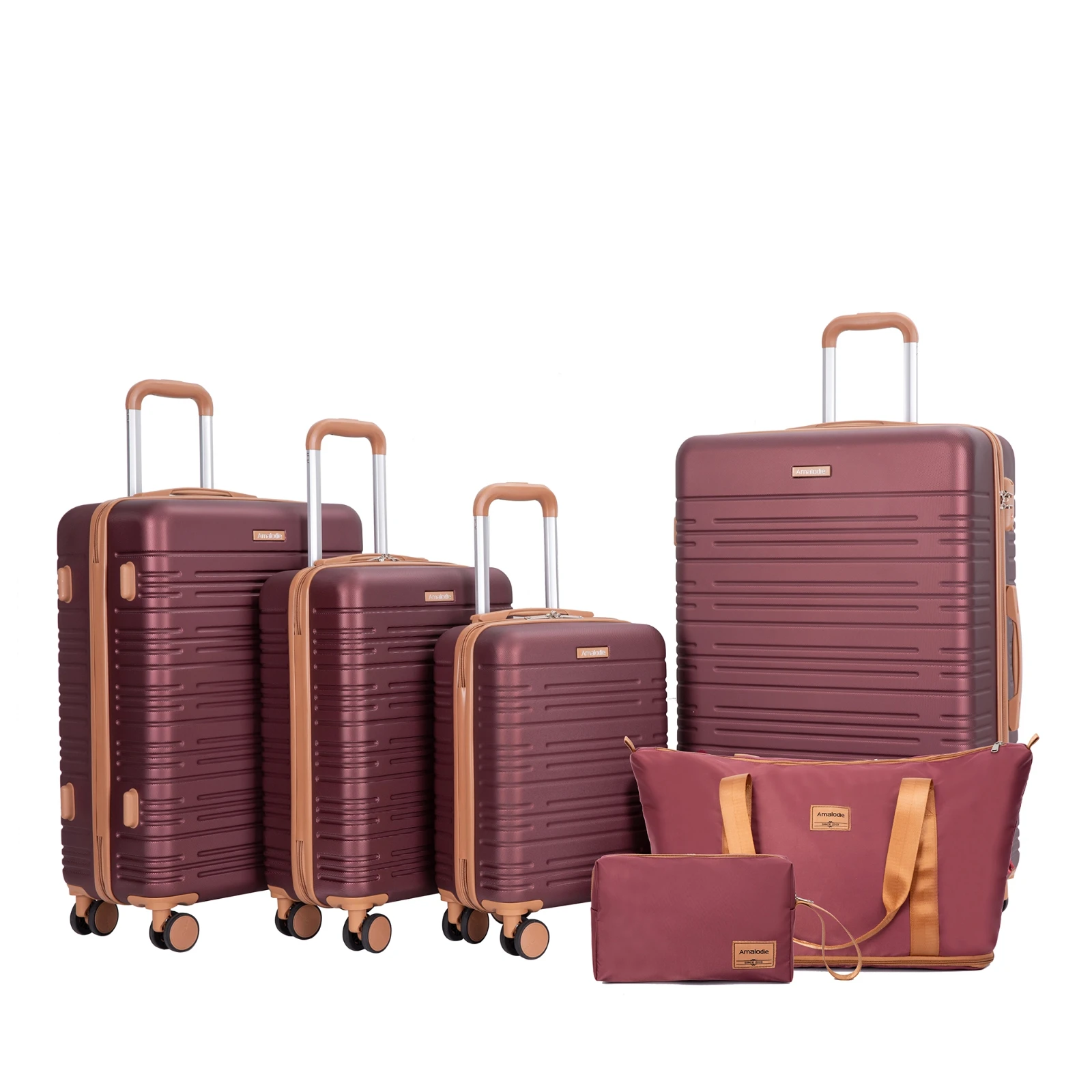 Luggage Sets 4 Piece,Suitcases with Double Spinner Wheels - Image 10