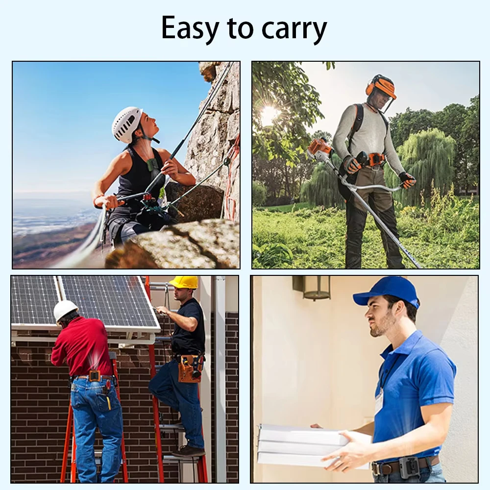 USB Rechargeable Waist Clip Fan Mobile Power for Outdoor - Image 5