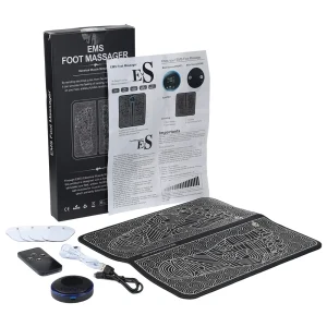 Smart EMS Foot Massger 8 Modes 19 Level Foot Massager Pad Blood Circulation