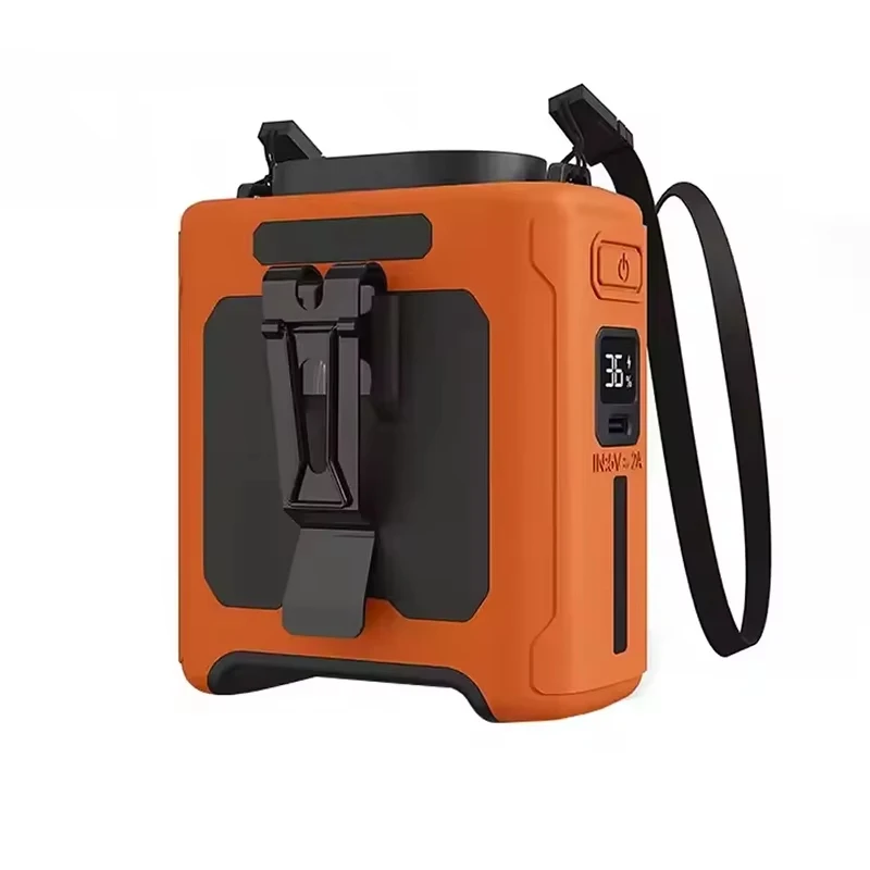 USB Rechargeable Waist Clip Fan Mobile Power for Outdoor - Image 9