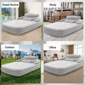 2 Person Built-In Pump Indoor Outdoor Lazy Sleeping Mat - Thumbnail Image 4
