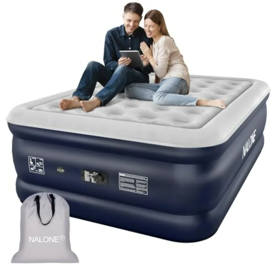 Air Mattress Full with Built-in Pump, Inflatable Mattress - Image 1