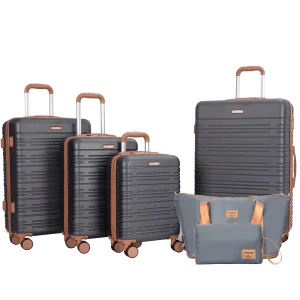 Luggage Sets 4 Piece,Suitcases with Double Spinner Wheels - Thumbnail Image 11
