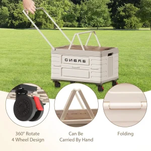Heavy-Duty Mobile Organizer with 4 Silent Wheels - Thumbnail Image 4