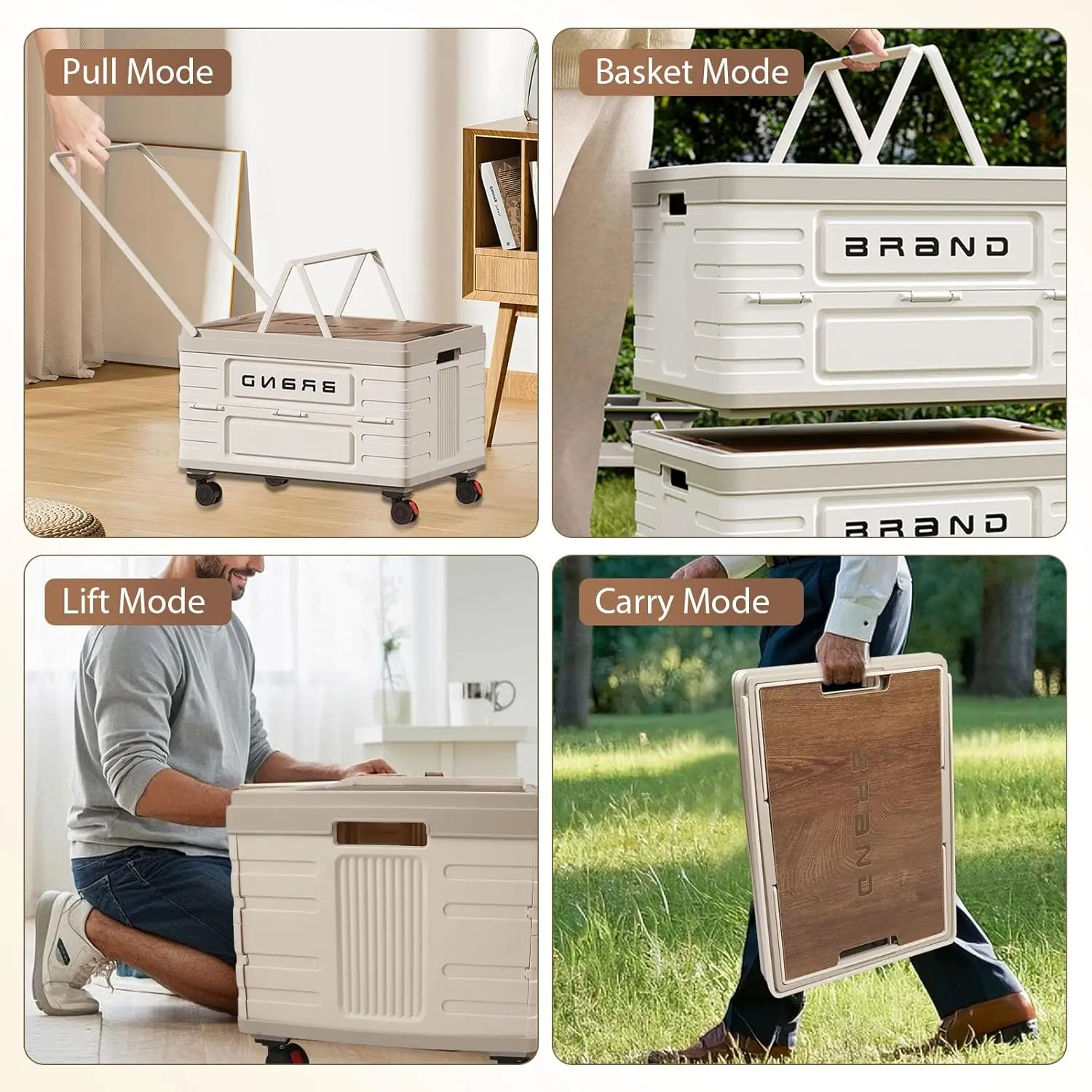 Heavy-Duty Mobile Organizer with 4 Silent Wheels - Image 3