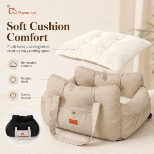 Dog Car Seat for Small Medium Dogs, Portable - Thumbnail Image 8