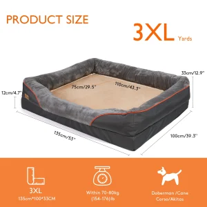 Large Dog Warm Fleece Anti-Allergy Pet Bed - Thumbnail Image 8