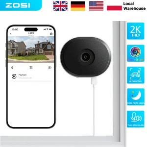 Window Security Camera Full Color Night Vision Surveillance Camera