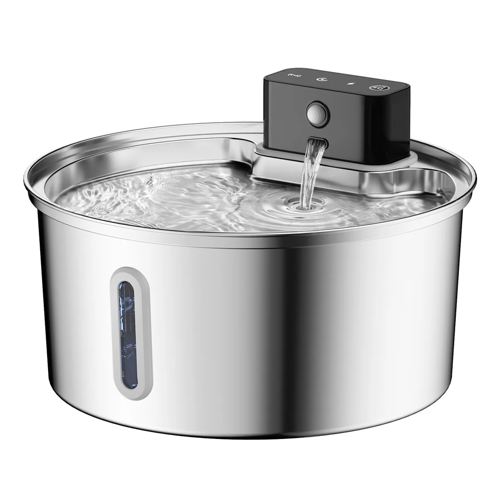 Wireless Stainless Steel Pet Water Fountain - Image 10