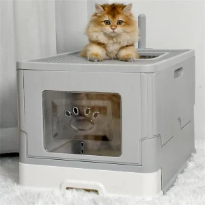 Large Cat Litter Box Kitty Sandbox Cat Litter Box - Thumbnail Image 2