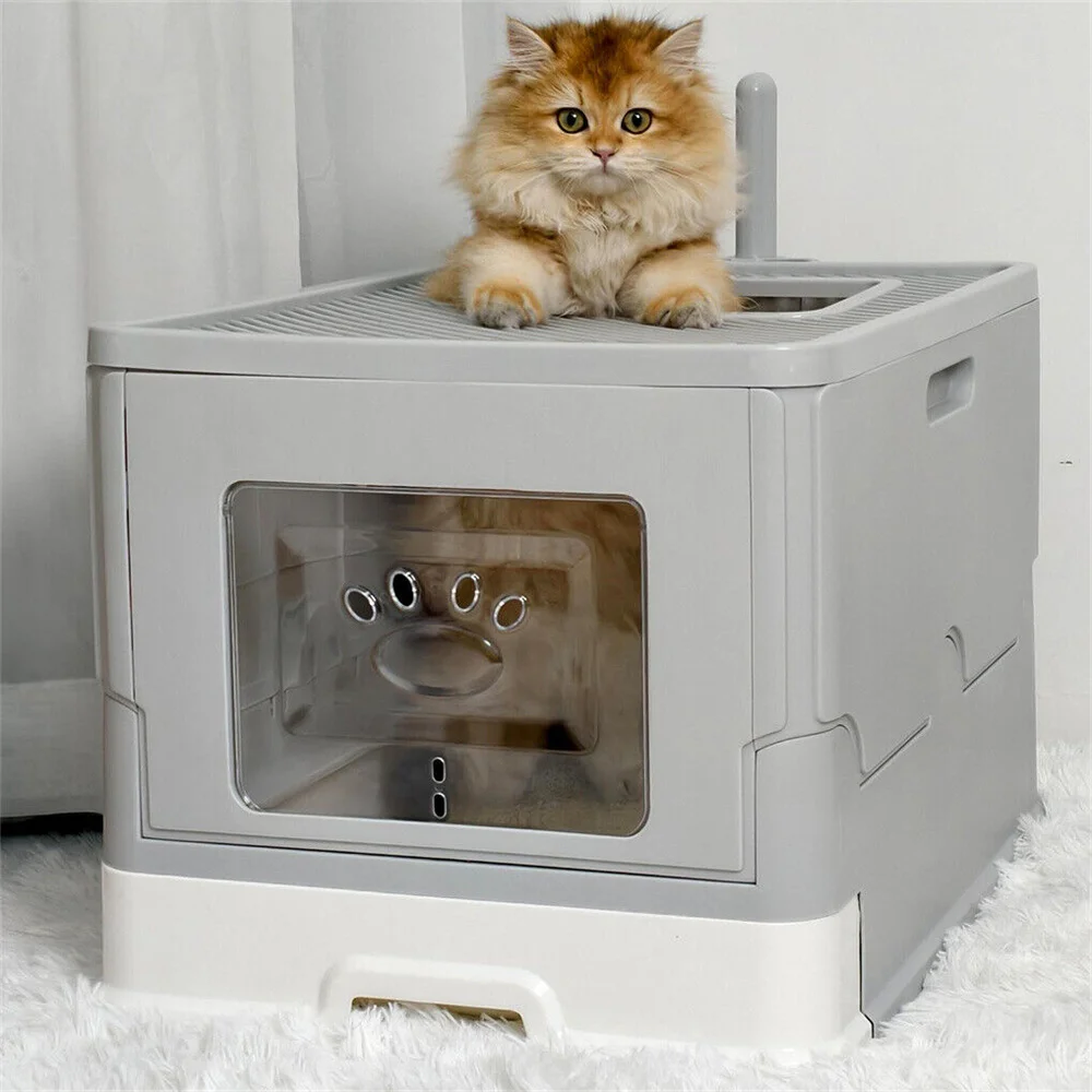 Large Cat Litter Box Kitty Sandbox Cat Litter Box - Image 2