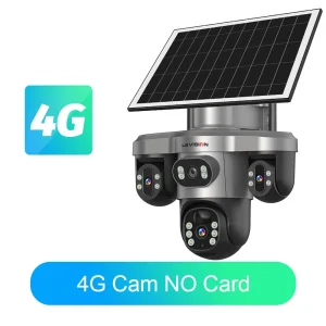 Solar Camera 3Lenses Outdoor Night Vision Security - Thumbnail Image 13