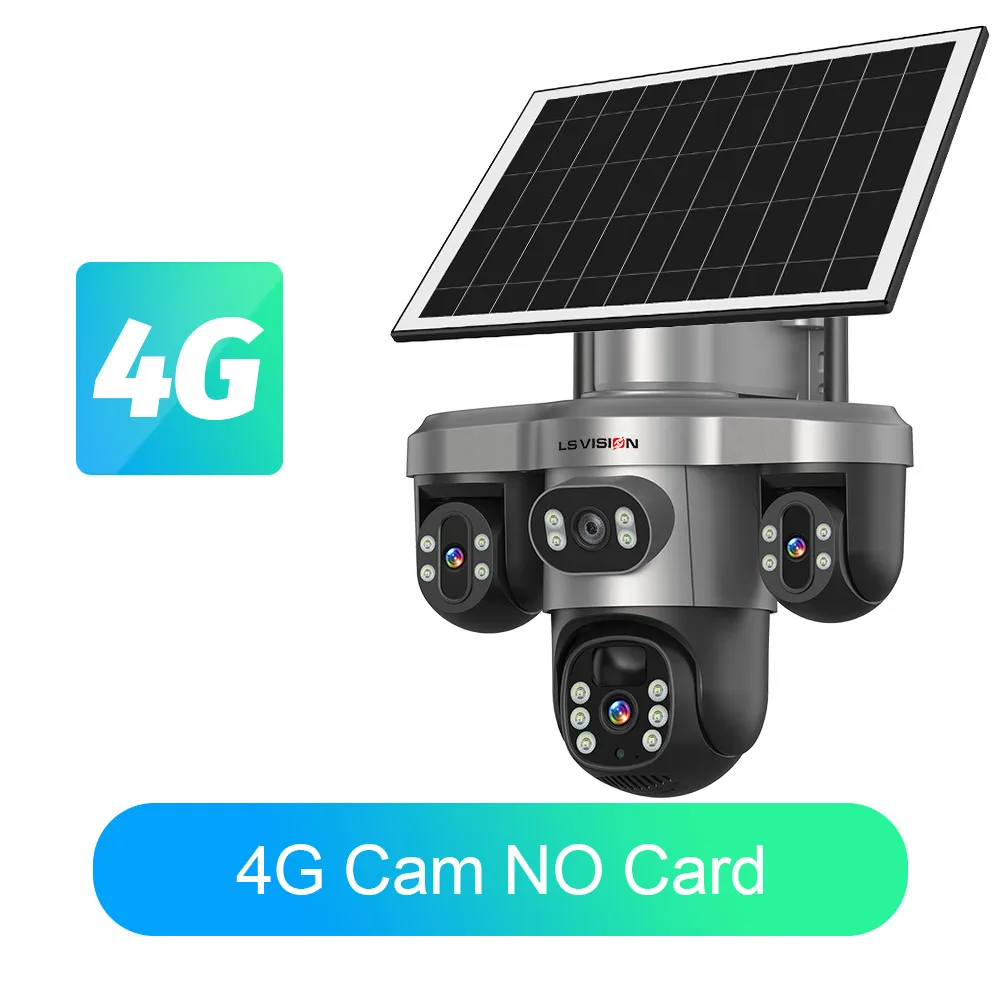 Solar Camera 3Lenses Outdoor Night Vision Security - Image 13