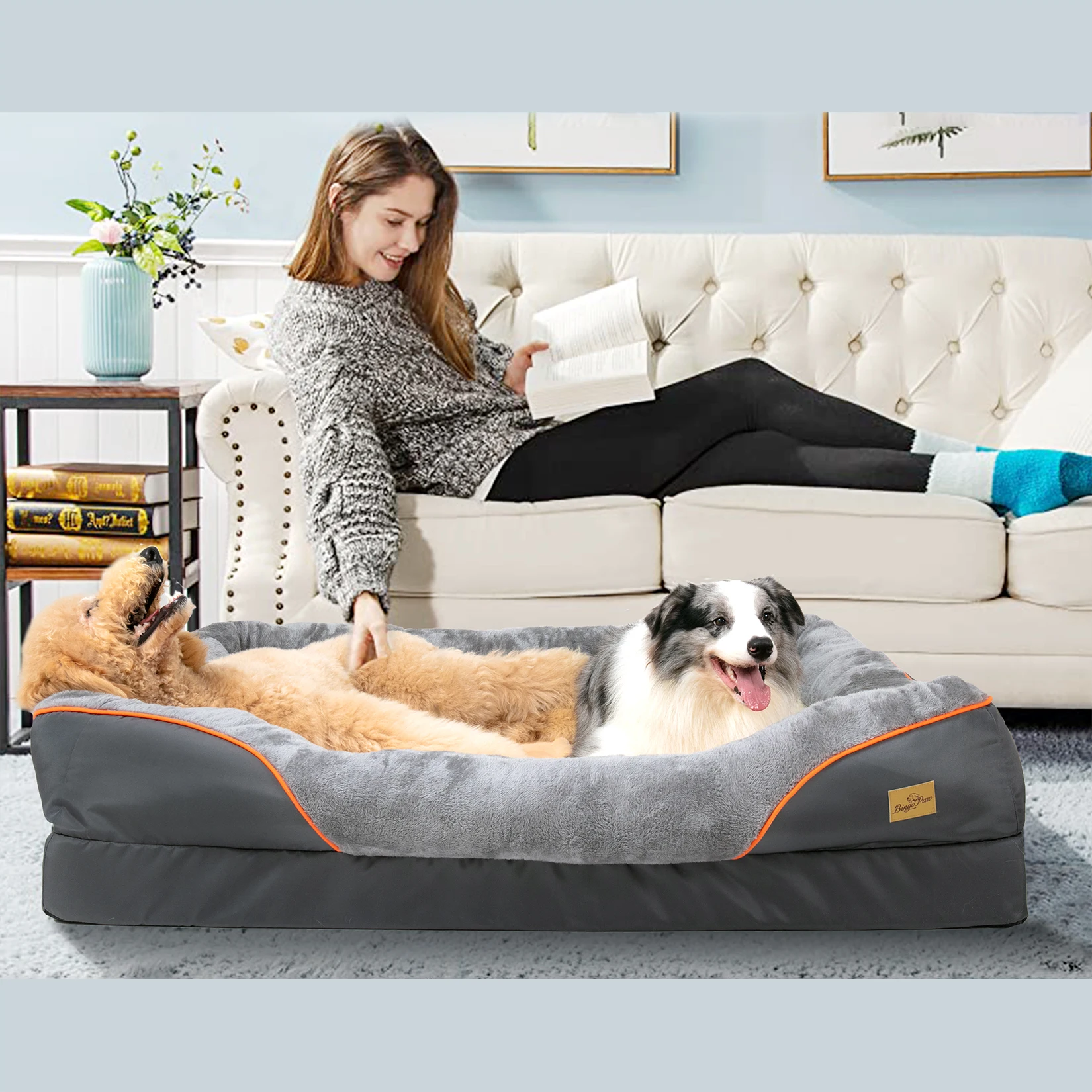 Large Dog Warm Fleece Anti-Allergy Pet Bed - Image 4