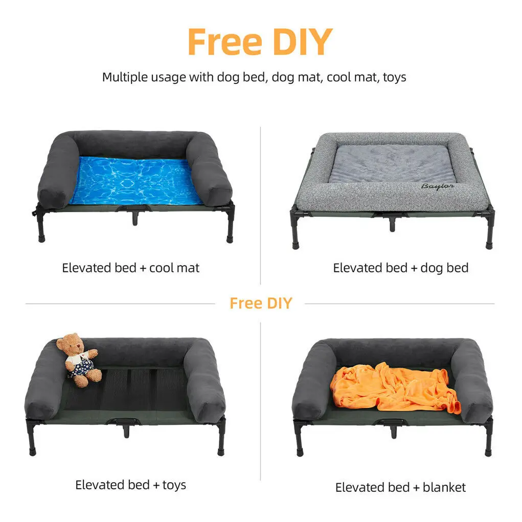 XL Outdoor Indoor Elevated Dog Bed for Large Sized - Image 6