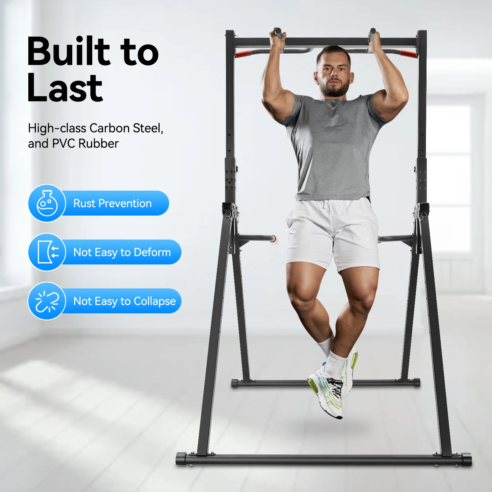 Adjustable Pull Up Bar Home Gym Multi-Function Training Station - Image 6