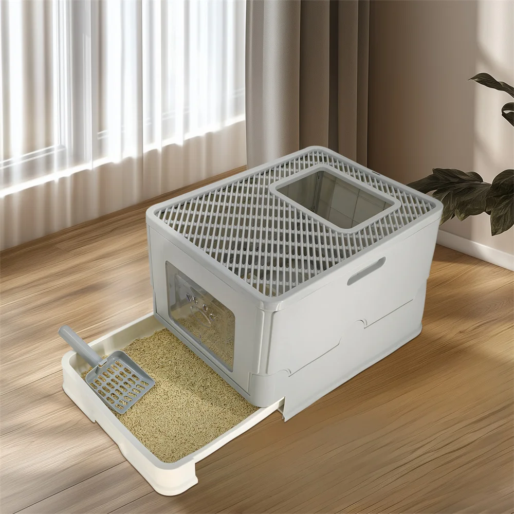 Large Cat Litter Box Kitty Sandbox Cat Litter Box - Image 5