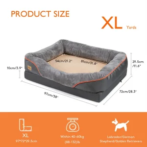 Jumbo Large Orthopedic Bed Removable Cover - Thumbnail Image 11