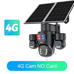 Solar Camera 3Lenses Outdoor Night Vision Security - Thumbnail Image 12
