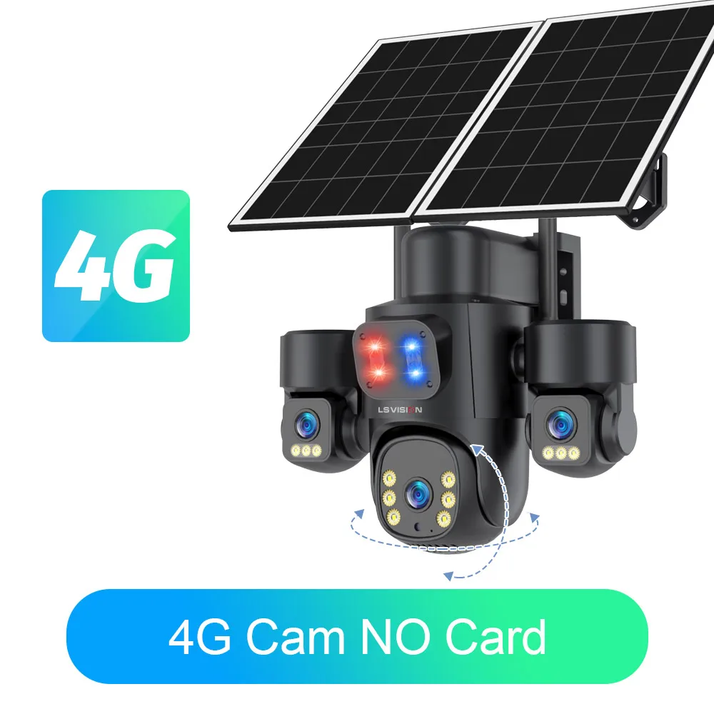 Solar Camera 3Lenses Outdoor Night Vision Security - Image 12