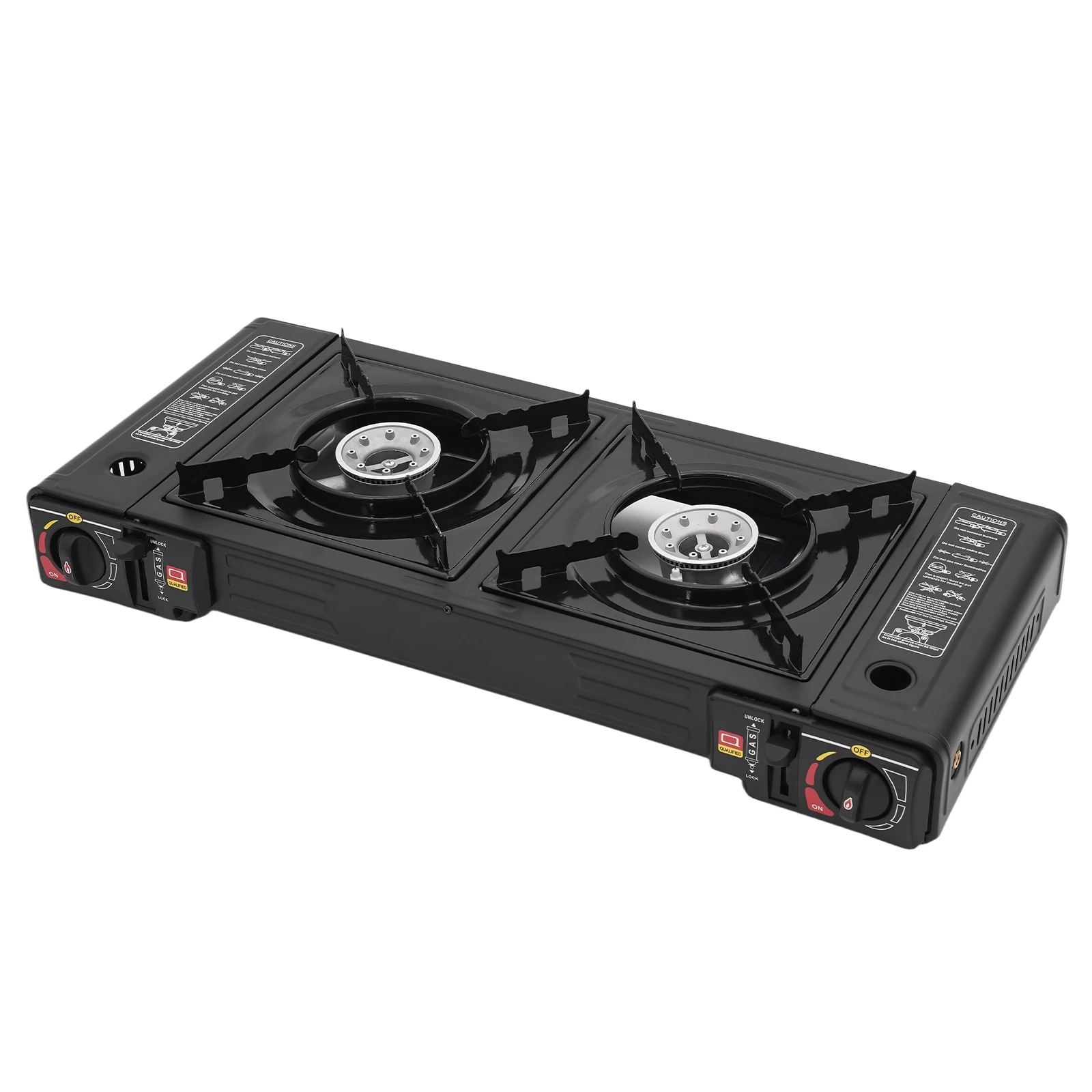2 Burners Portable Gas Stove with Piezo Ignition and Carrying Case 2x2500W High Power LPG/Butane for Camping Picnics Parties - Image 5
