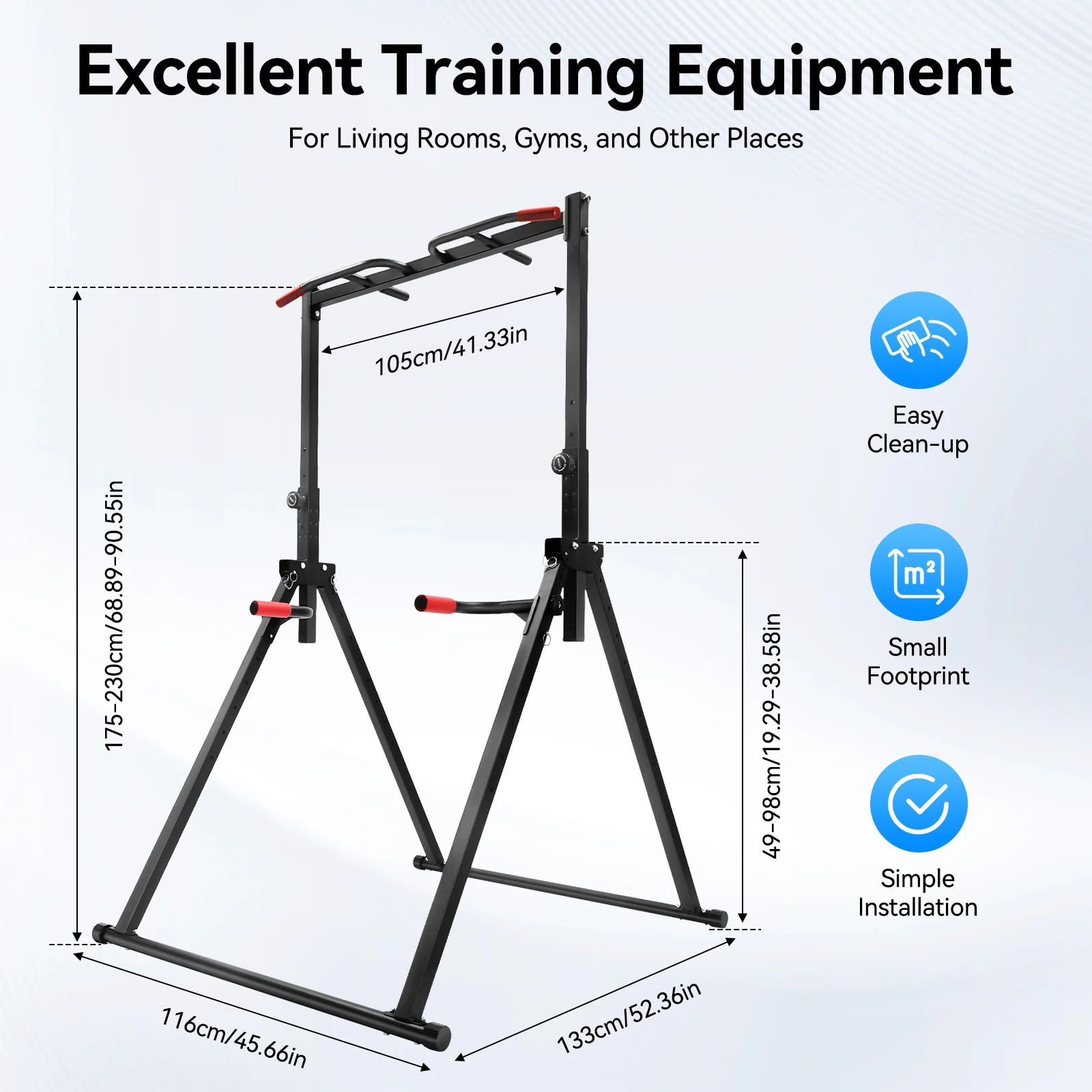 Adjustable Pull Up Bar Home Gym Multi-Function Training Station - Image 4
