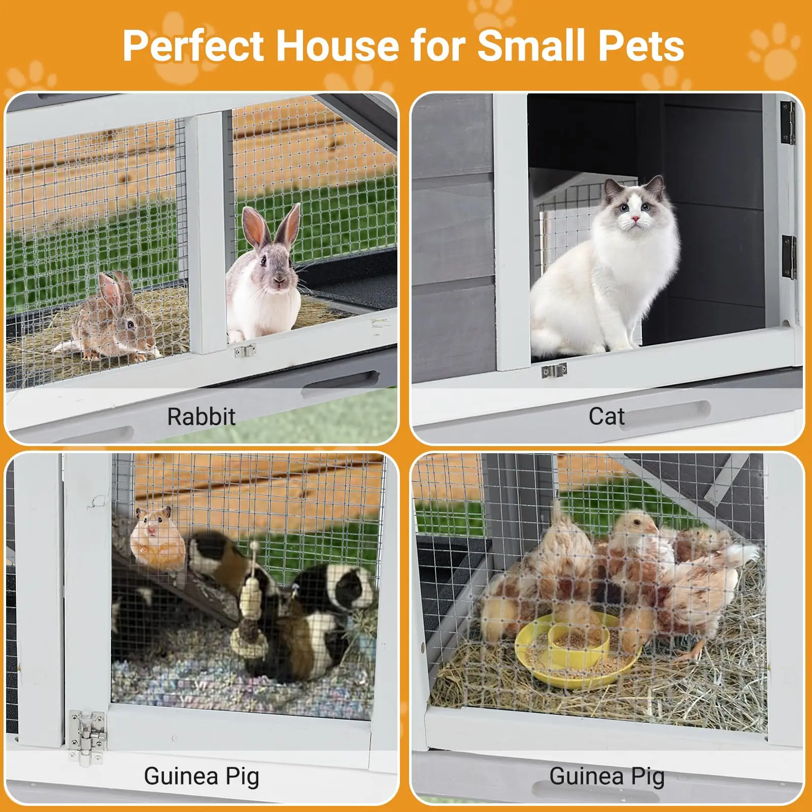 63in Bunny House Outdoor Coop - Image 7