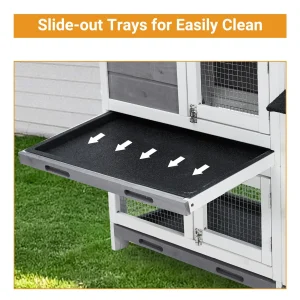 63in Bunny House Outdoor Coop - Thumbnail Image 6