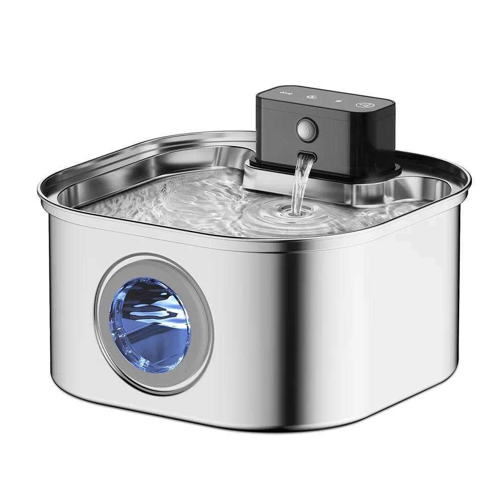 Wireless Stainless Steel Pet Water Fountain - Image 12