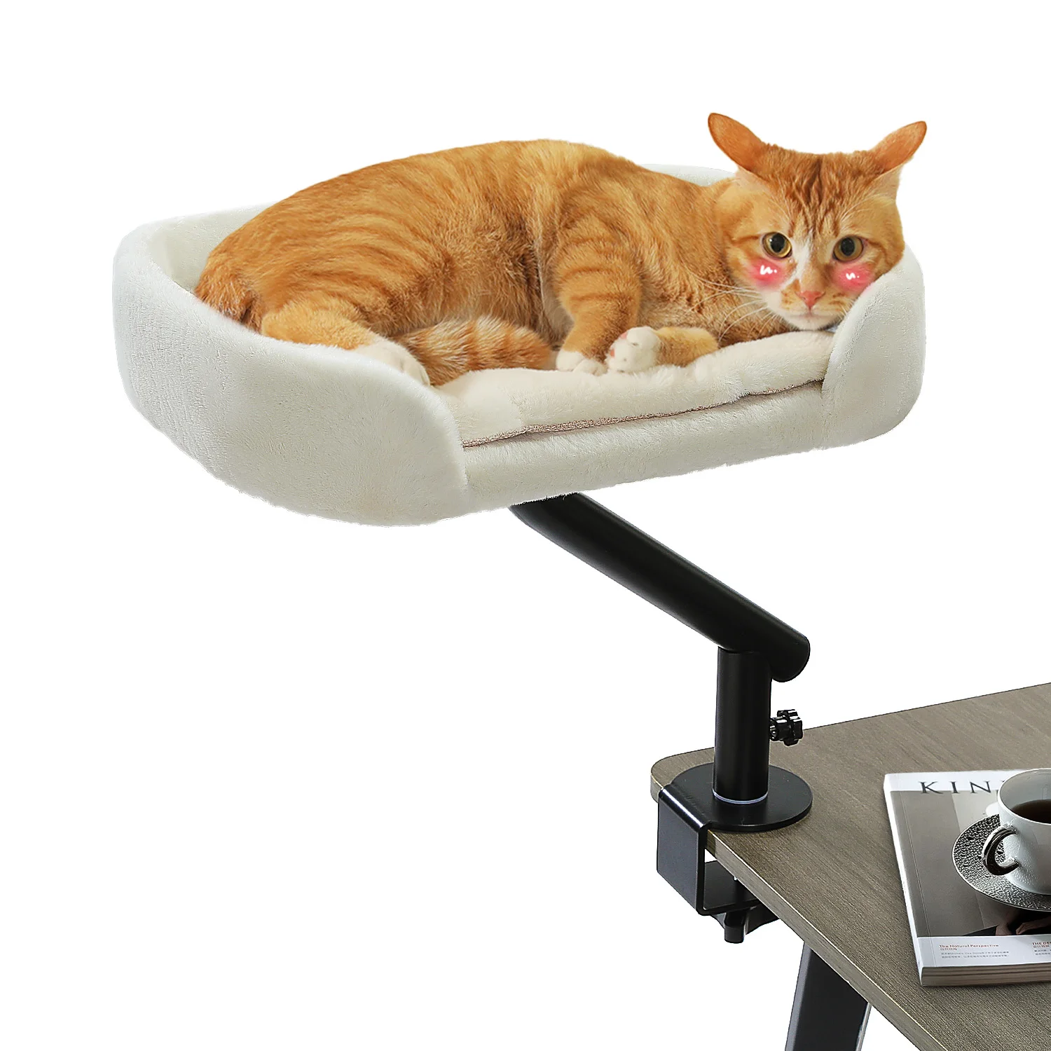 Cats Hammock for Table, Soft Cat Bed for Desk - Image 1