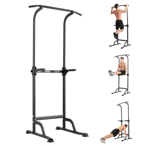 Power Tower Pull Up Dip Station Heavy Duty Steel Frame, Multi-Function Home Gym - Thumbnail Image 9