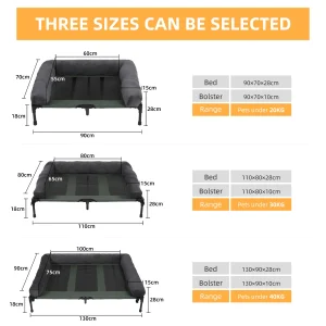 XL Outdoor Indoor Elevated Dog Bed for Large Sized - Thumbnail Image 5