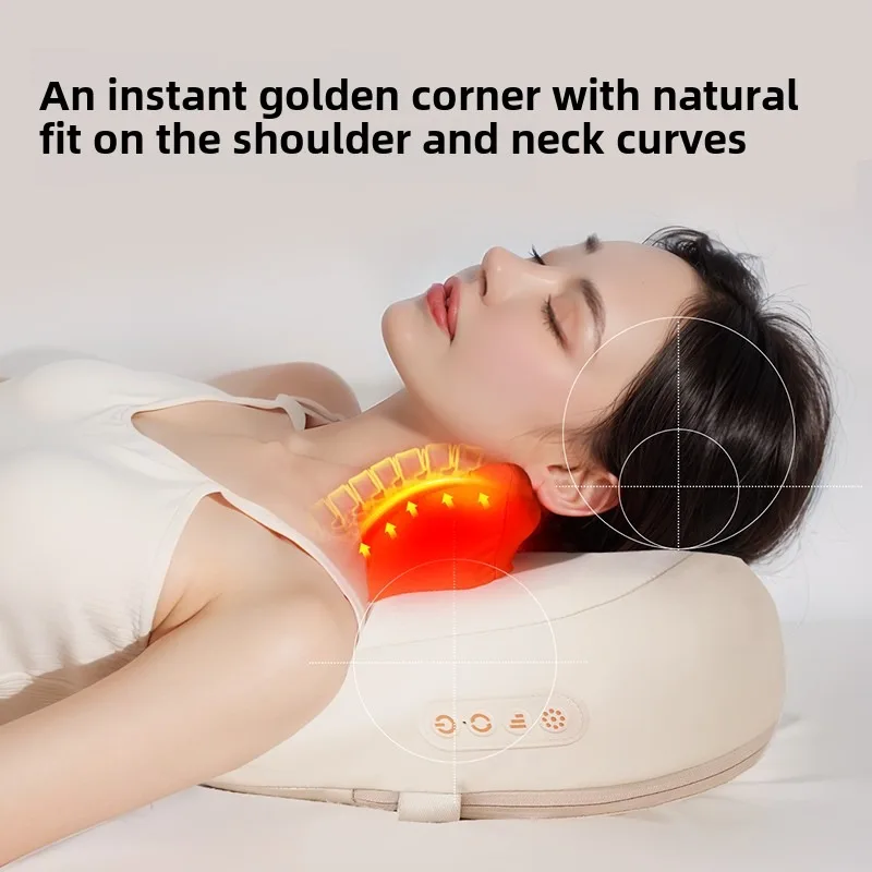 Electric Massage Pillow Wireless Massager, Heating - Image 3