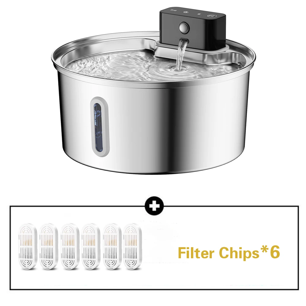 Wireless Stainless Steel Pet Water Fountain - Image 9