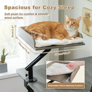 Cats Hammock for Table, Soft Cat Bed for Desk - Thumbnail Image 8