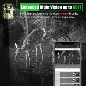 Solar Trail Game Waterproof Wildlife Hunting Camera - Thumbnail Image 4