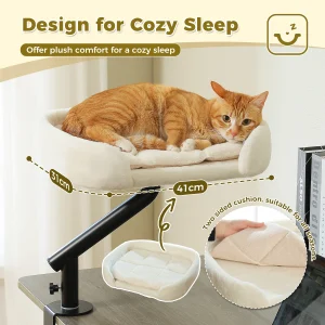 Cats Hammock for Table, Soft Cat Bed for Desk - Thumbnail Image 2