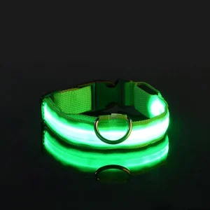 Night Glow Fluorescent Pet Dog Collar - Thumbnail Image 11
