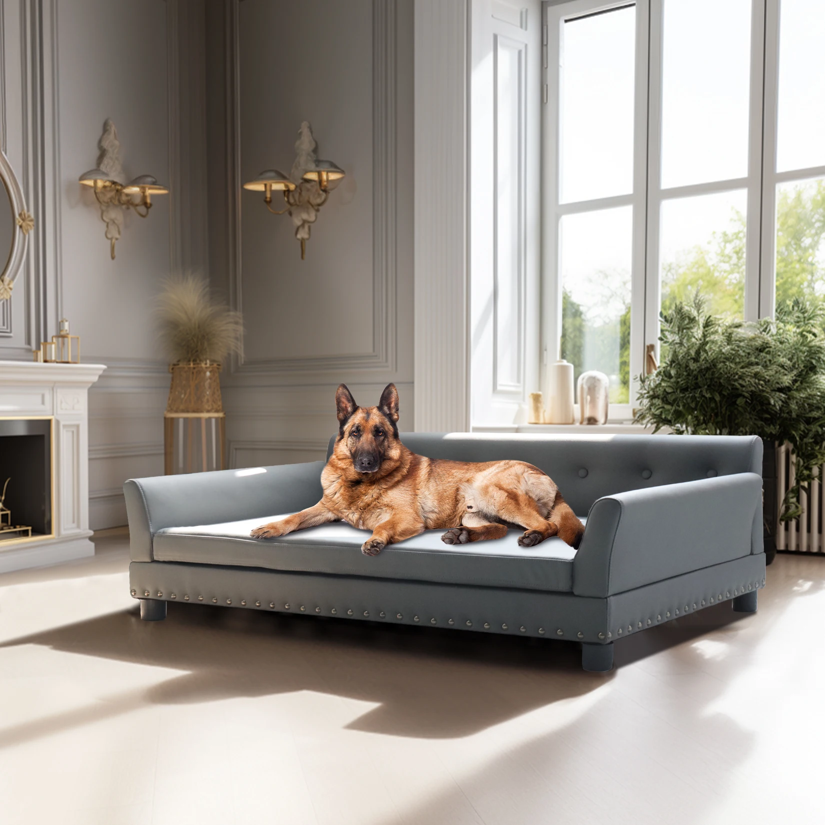 Rectangle Pet Bed for Medium and Large Dogs - Image 4