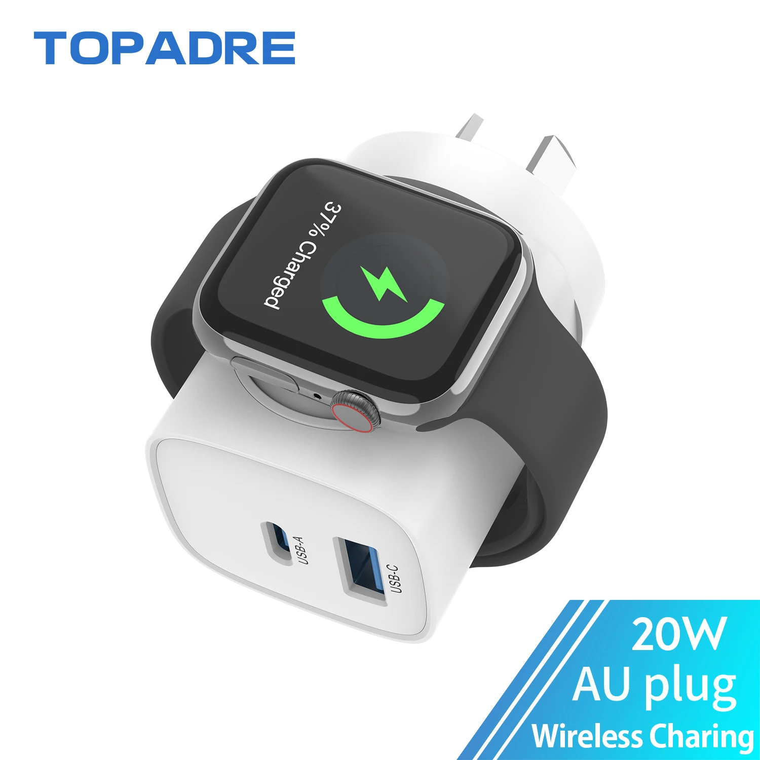 For Apple Watch Charger with 20W Fast Charging Block, - Image 9