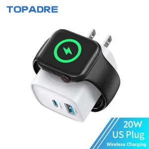 For Apple Watch Charger with 20W Fast Charging Block, - Thumbnail Image 8