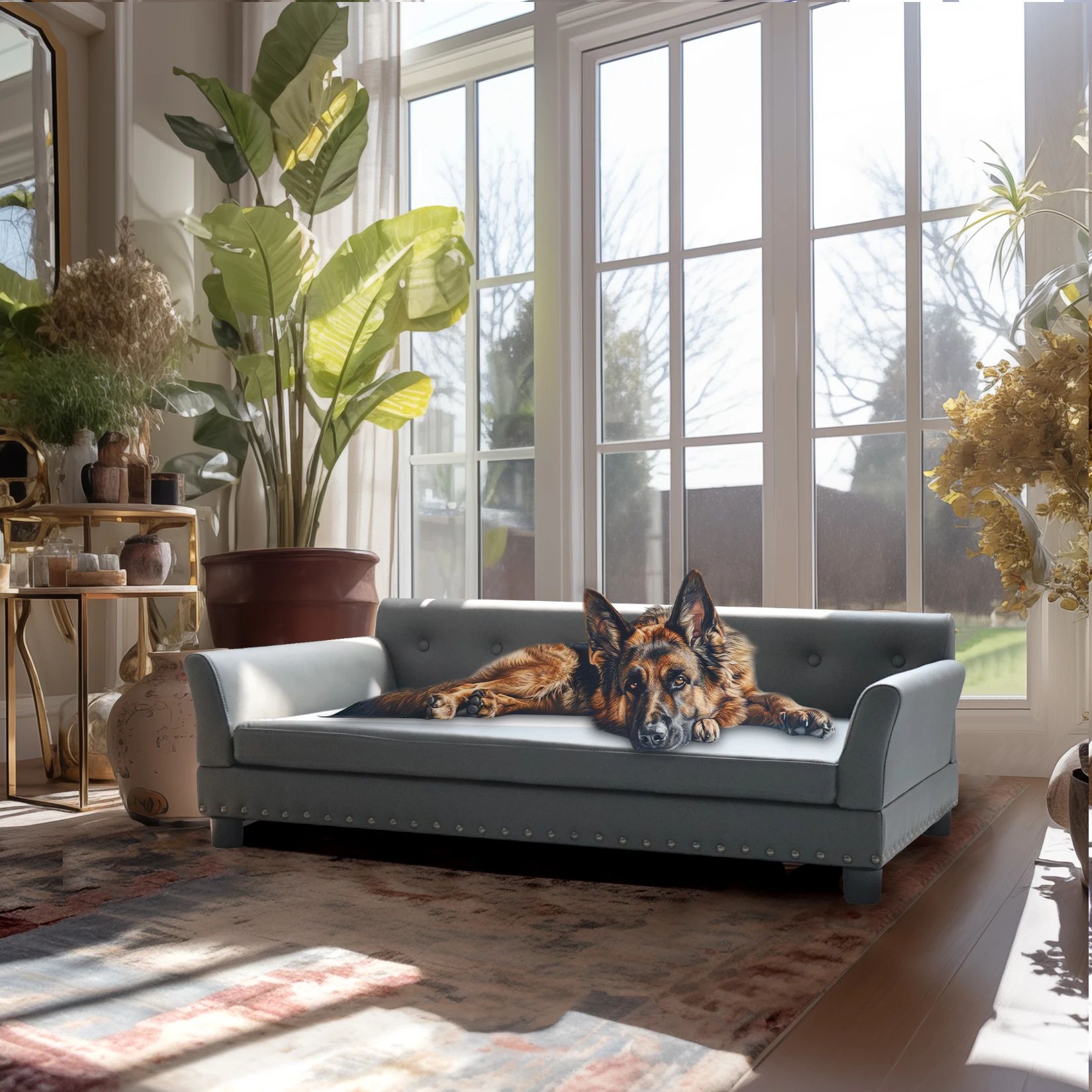 Rectangle Pet Bed for Medium and Large Dogs - Image 3