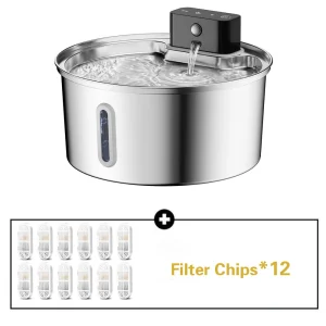 Wireless Stainless Steel Pet Water Fountain, 3.2L Automatic - Thumbnail Image 11
