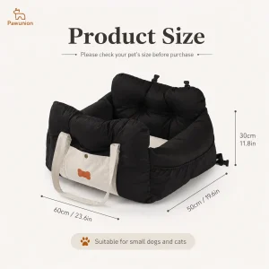 Dog Car Seat for Small Medium Dogs, Portable - Thumbnail Image 7