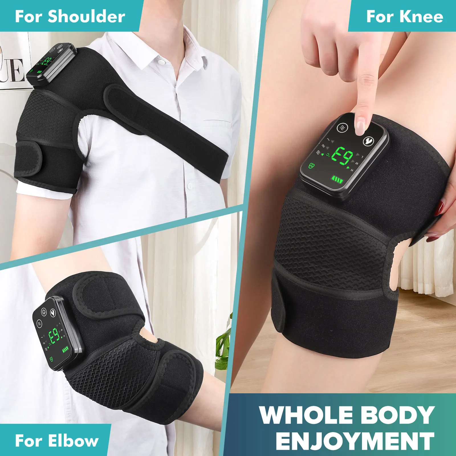 Intelligent Electric Heating Knee, Massage Neck Shoulder Knee Vibration Device - Image 1