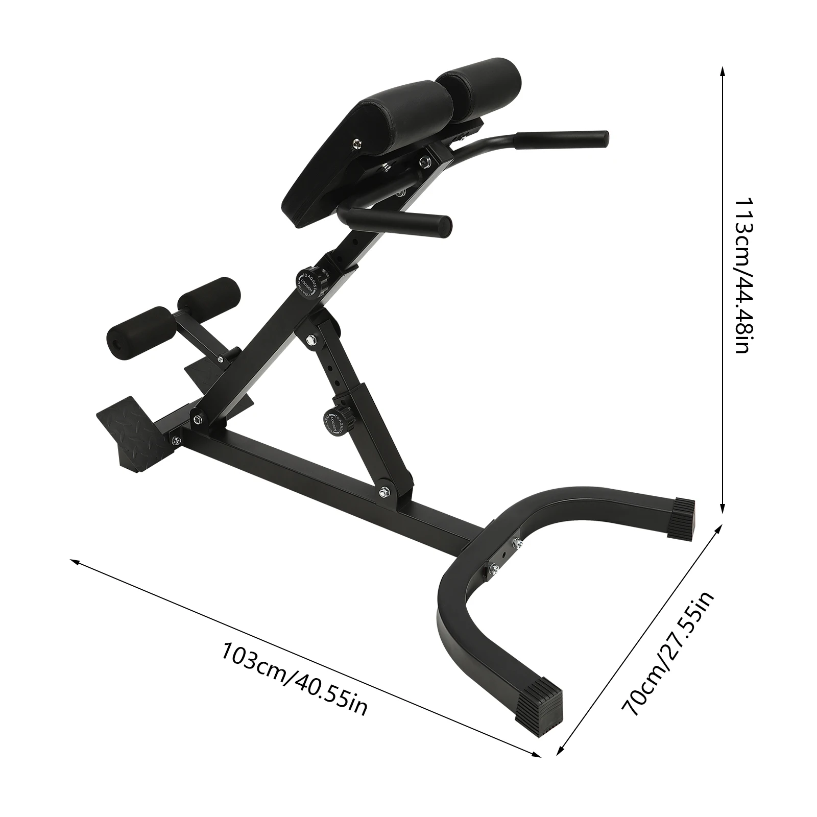 Back Extension Steel Frame Home Gym Fitness Equipment for Full Body Muscle Training - Image 9