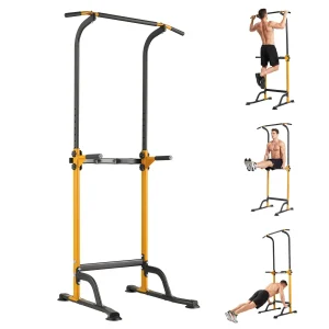 Power Tower Pull Up Dip Station Heavy Duty Steel Frame, Multi-Function Home Gym - Thumbnail Image 10